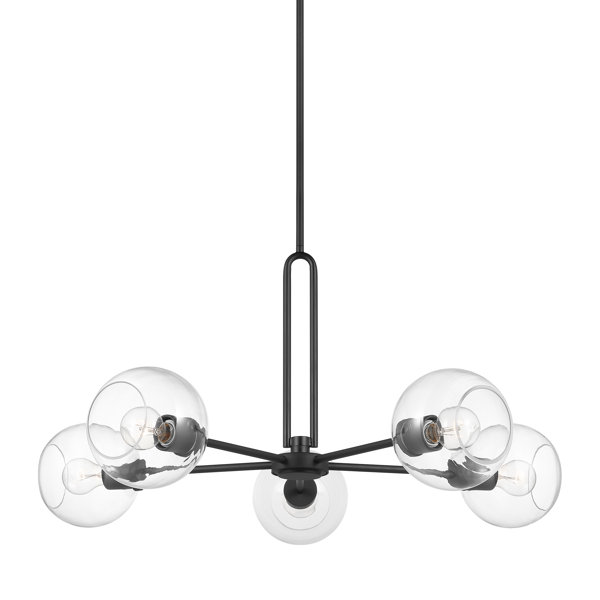 Hanford 5 Light Dimmable Sputnik Modern Linear Chandelier AllModern hanford-5-light-dimmable-sputnik-modern-linear-chandelier-allmodern